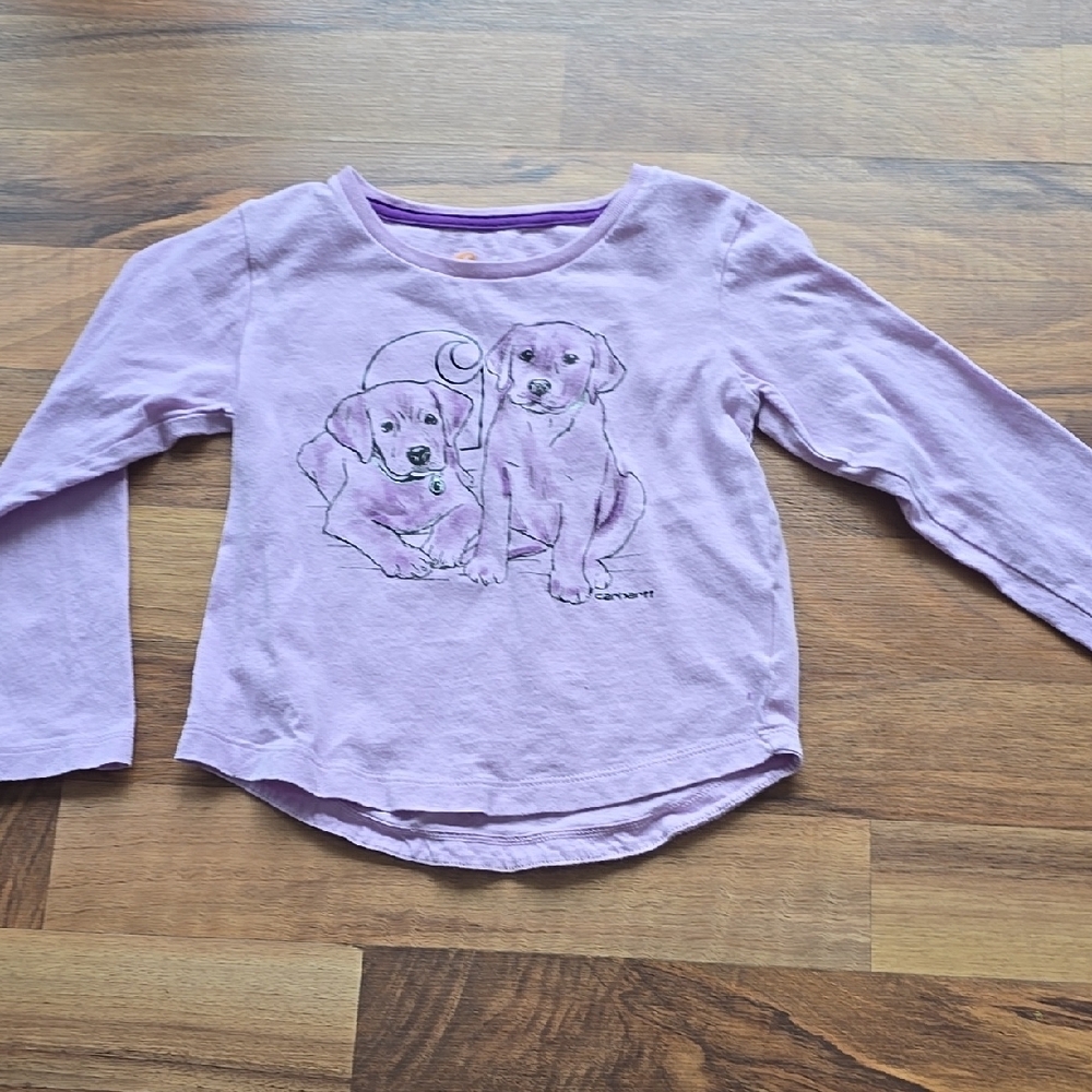 Carhartt Kids Purple Long Sleeve Shirt size 2T like new
